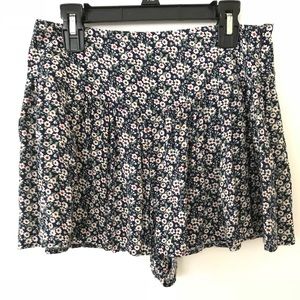 F21 high waist floral shorts